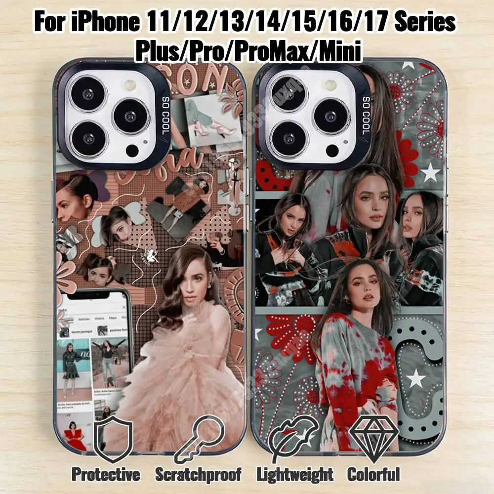 

Actress S-Sofia C-Carson Phone Case for iPhone 17 16 15 Max Mini 14 13 Pro Plus 12 11 X XS Air IMD Cover