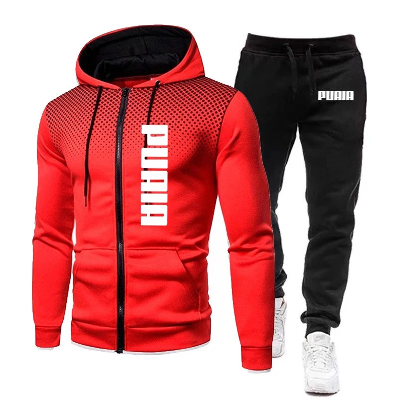 Fashionable high-quality men\'s hoodie sportswear jogging outdoor daily zipper jacket tops autumn and winter versatile sweatp