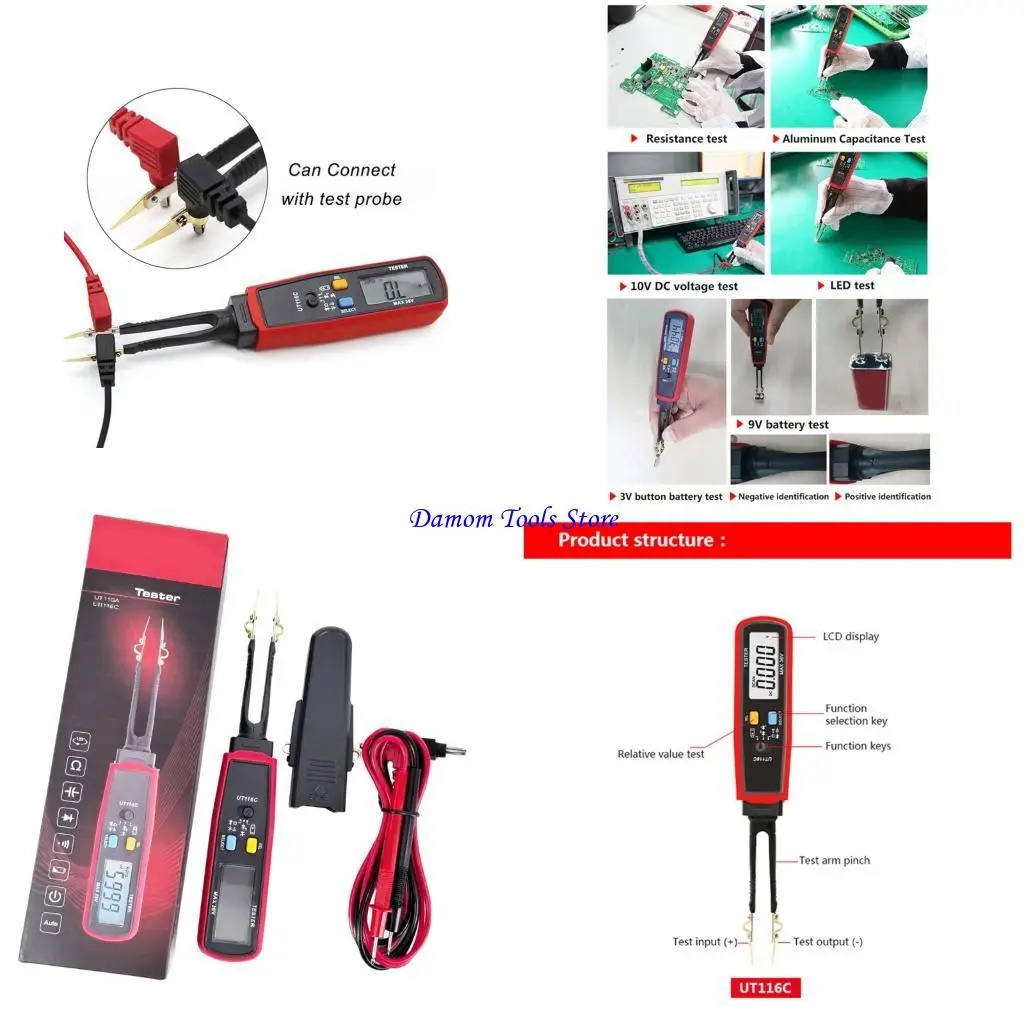 57BE Professional Component Tester Probe Fuses Monitor For Electronics Technicians