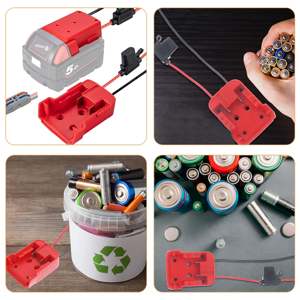 

1 set Adapter 18V Plastic Connector Tool For Wheel Adapter Diy Power Connector Power Supply Tool
