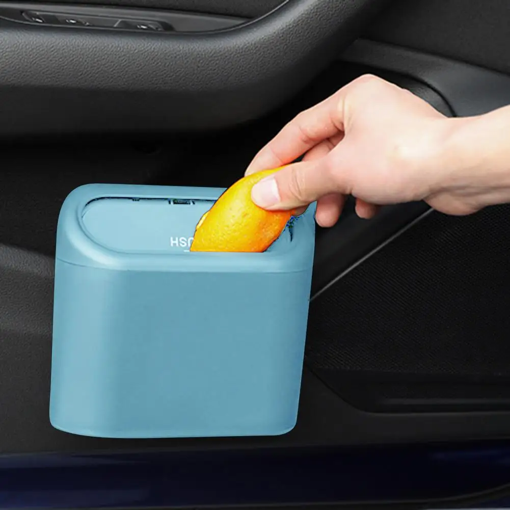 High-strength Hooks Car Trash Leakproof Car Trash Bin Versatile Organized Car Accessories for Clean Tidy Car Office Home Easy