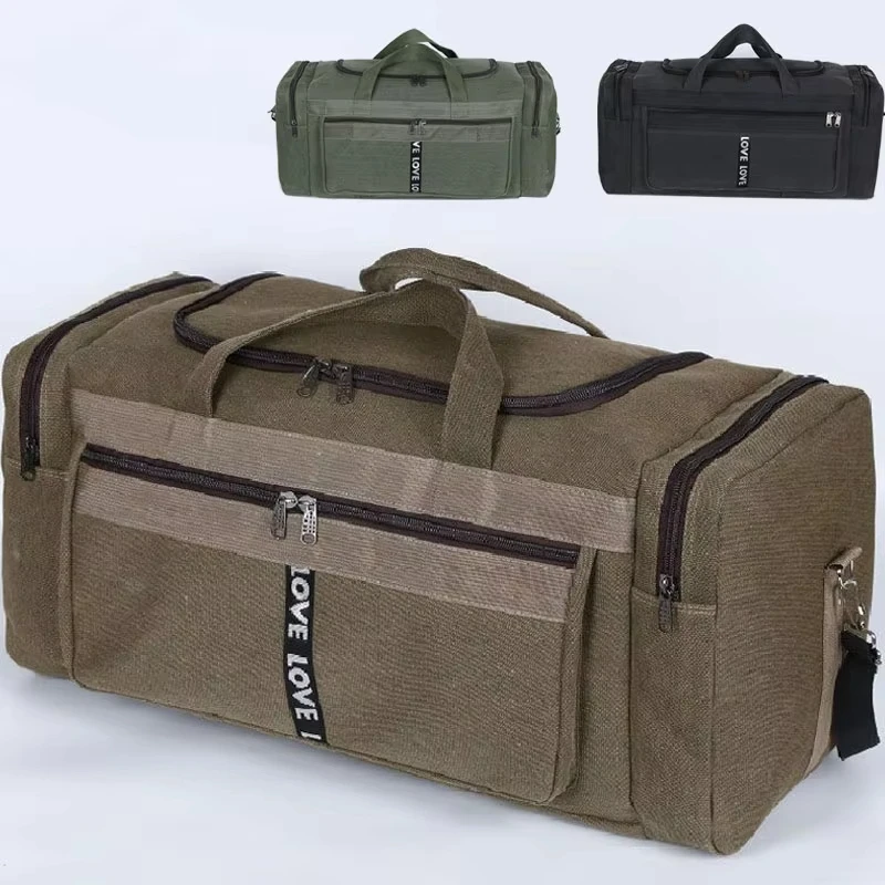 

Travel Luggage Bag Gym Handbag Large Capacity Business Trip Sports Portable Multifunction Canvas Luggage Duffel Bags Men's Pack