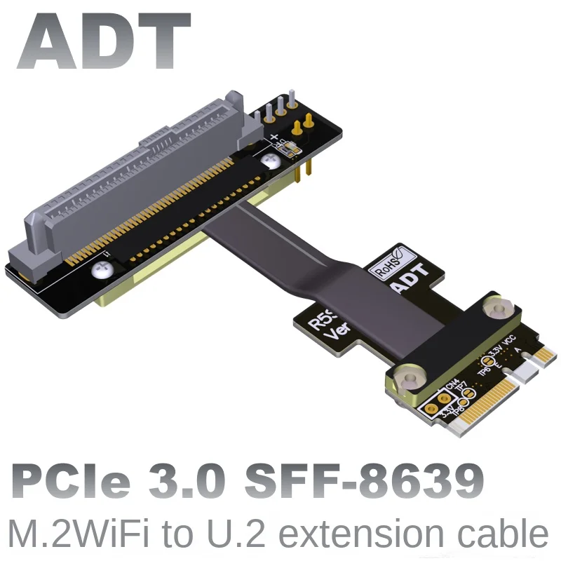 Interfejs U.2 klucz U2 do M2 a.e. SFF-8639 wifi pcie rozszerzony kabel danych intel