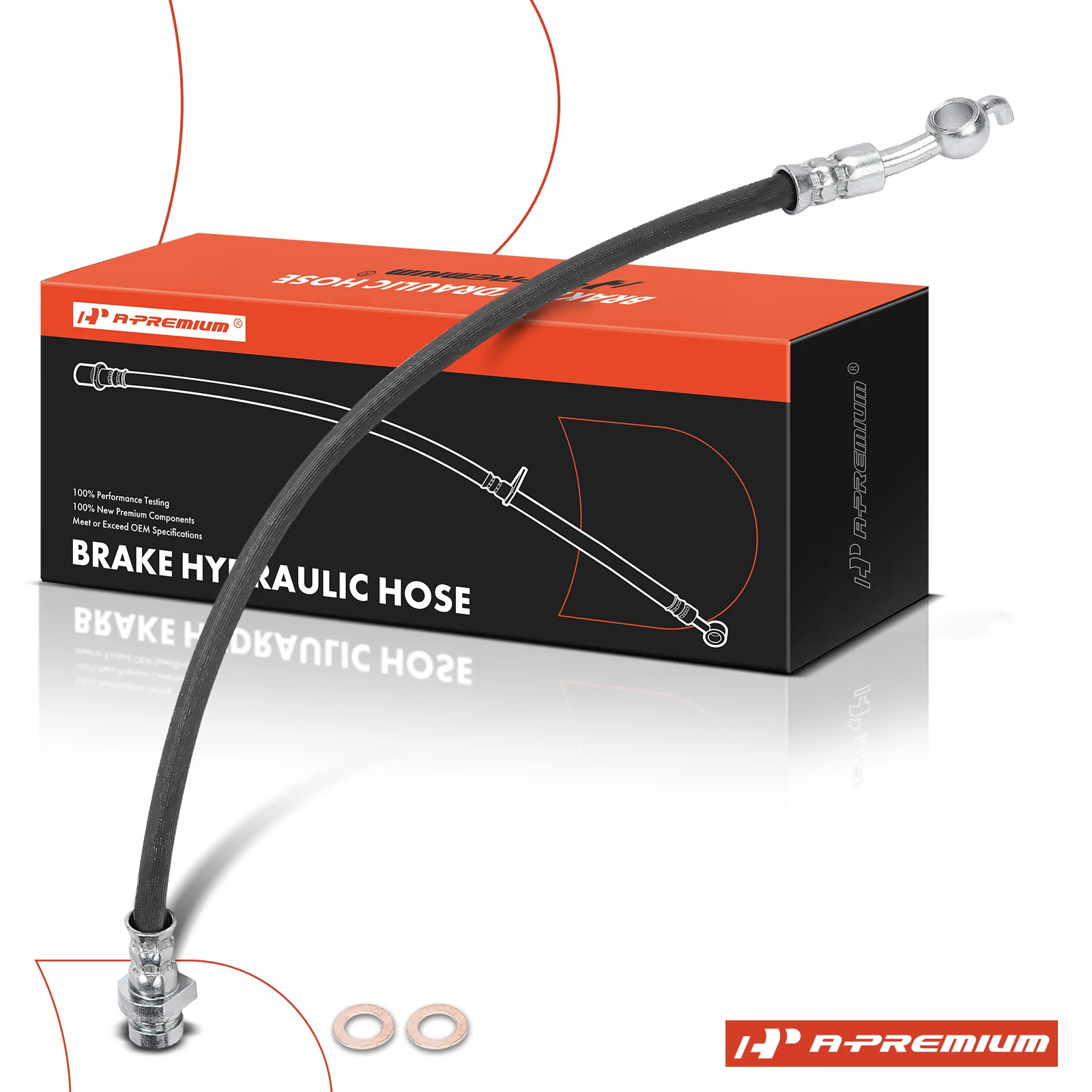 A-Premium Rear Passenger Side Brake Hydraulic Hose for Hyundai Tucson 2015-2017