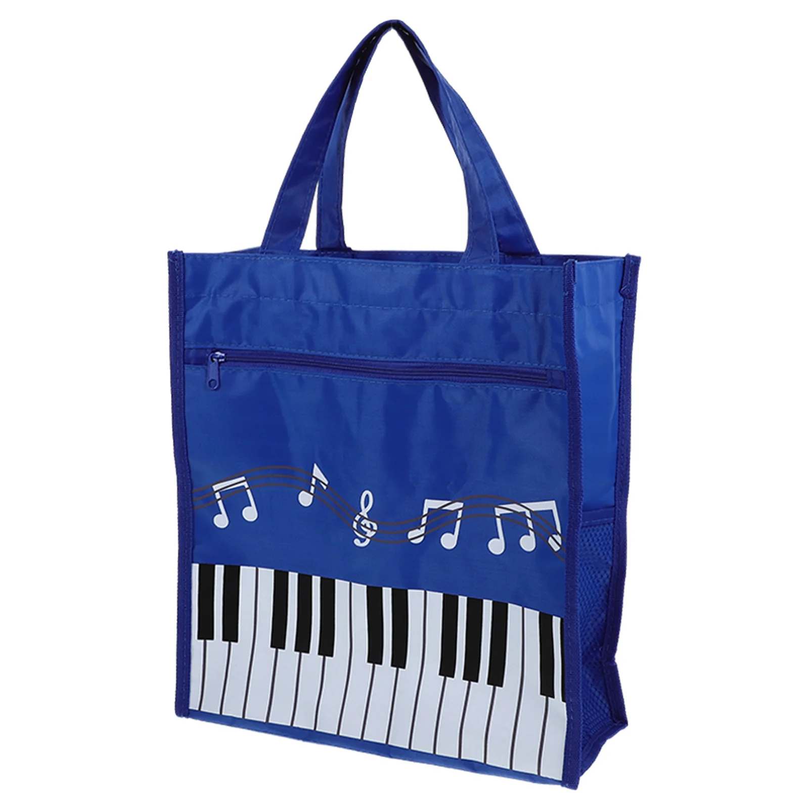 

Tote Bag with Music Symbol Print Ample Space for Books Keys Portable Storage Solution for Female Musicians Students Teachers