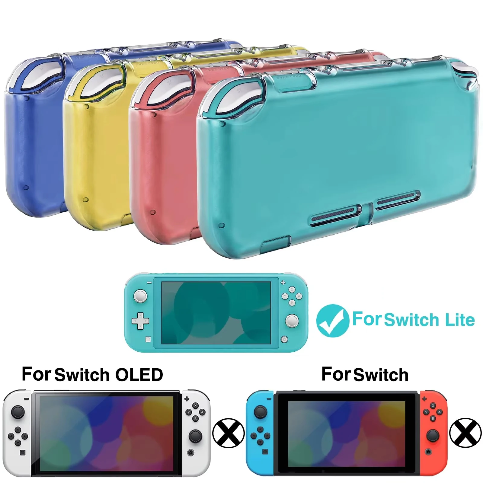 Przezroczysta miękka obudowa TPU do konsoli do gier Nintend Switch Lite Ochronny, trwały ochraniacz na akcesoria Switch Lite — zdjęcie 3