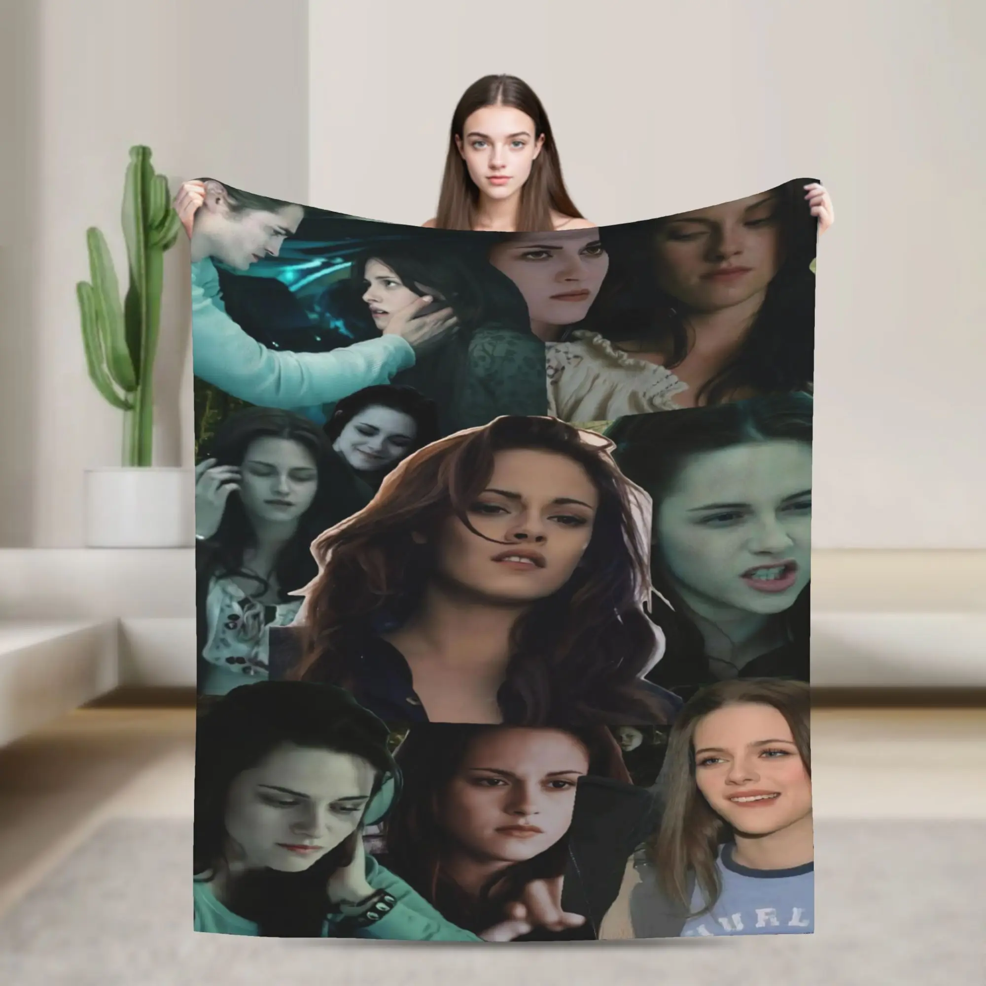 The Twilight Saga Movie Flannel Blankets  Custom Throw Blankets for Home Hotel Sofa  125*100cm Quilt