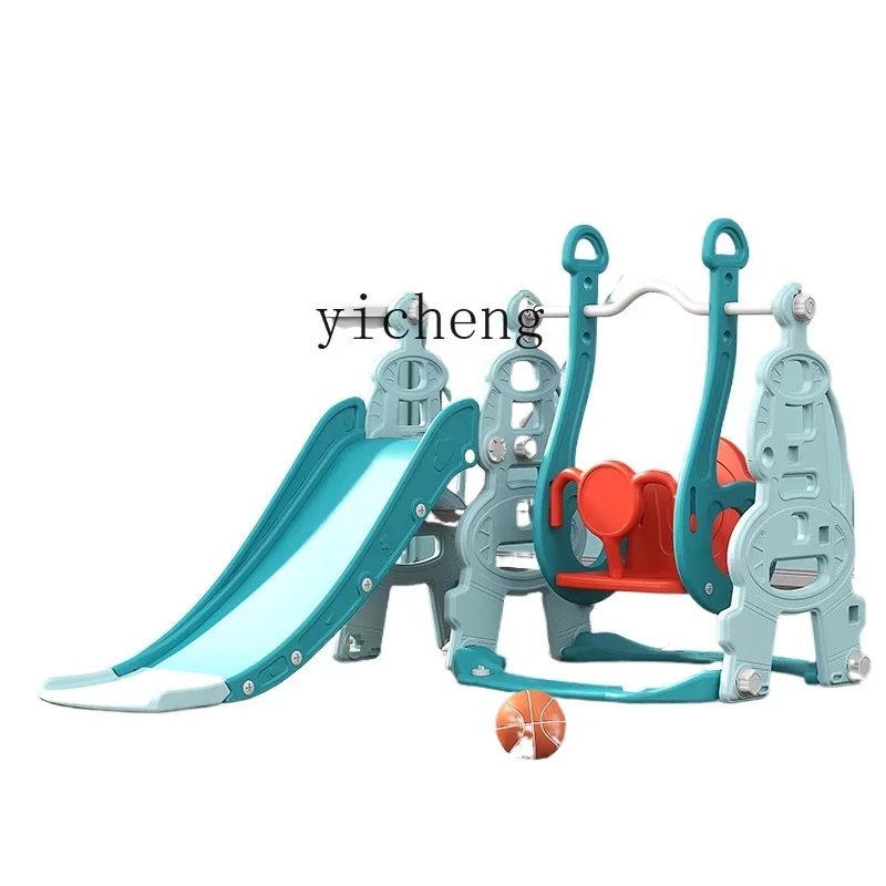 Tqh slide infantil interior quadro de escalada bebê jardim de infância balanço e slides três em um slide