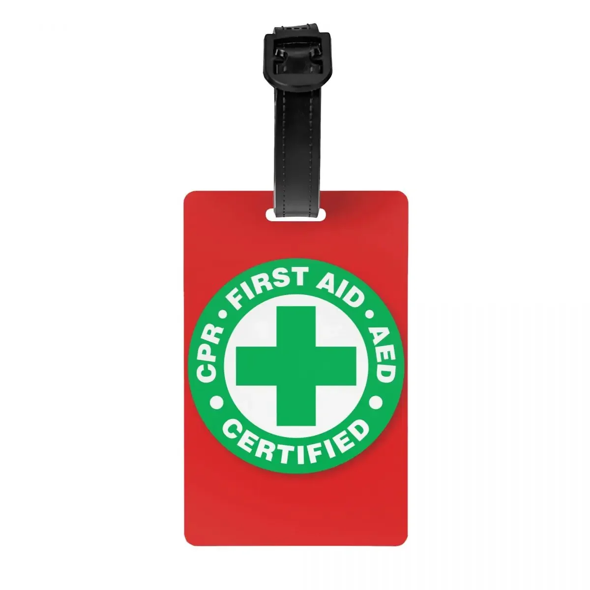 First Aid Emergency Medicine Luggage Tag Doctor Nurse Travel Bag Suitcase Privacy Cover ID Label