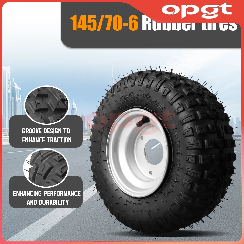 OPGT Good Quality 145/70-6 ATV Tire for small bull 6inch wheel tyre 50cc 70cc 110cc use