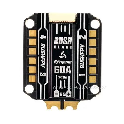 RUSHFPV RUSH BLADE V2 F722 Analog / Digital Flight Controller Extreme 60A 128K BLHELI32 4in1 ESC Stack Stack