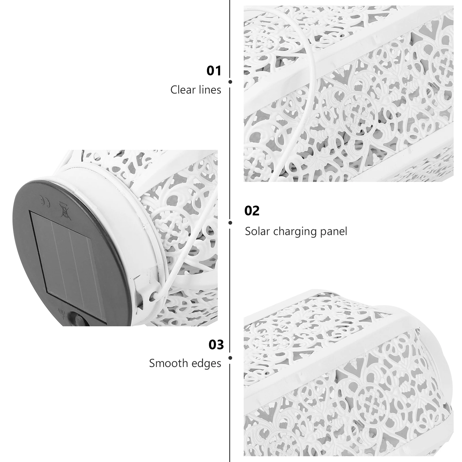 

Solar Powered Hanging Lamp Iron Art Night Light Projector Mood Lighting Tool for Party Decoration Automatic Light