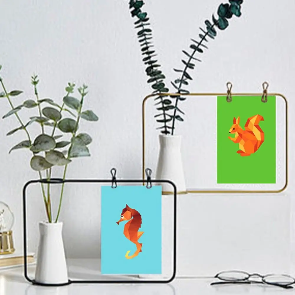 Paper 3D Geometric Sticker Books Handmade Montessori DIY Paste Material Kit Cute Cartoon Animals Sticker Book Toddlers