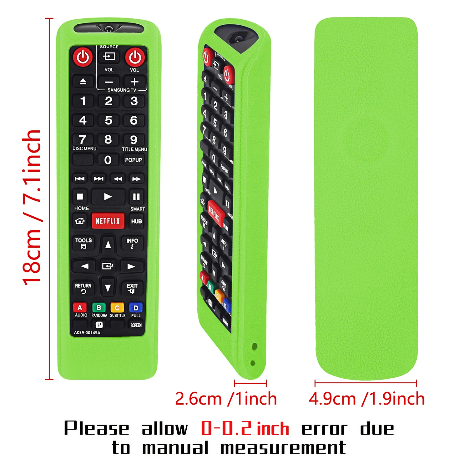 Remote Control Cover Fit for Samsung Shockproof Silicone Case BN59-01315B BN59-01315A BN59-01199F Skin-Friendly Shell