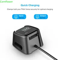 For Fitbit Versa Charger,Hagibis Replacement USB Charging Cable Dock for New Fitbit Versa Smartwatch (2 Pack)