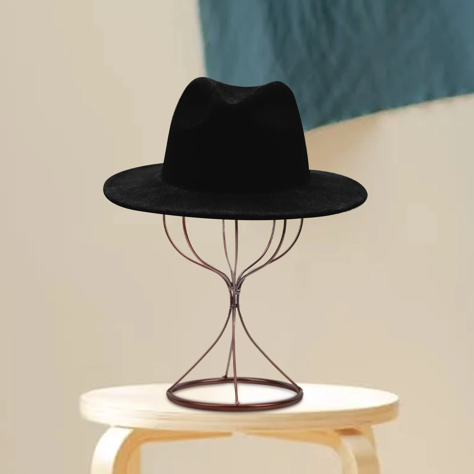 Hat Stay Modern Stand Display Rack Tabletop Storage Holder Decorative Support Desktop Hats