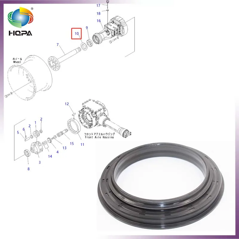 

418-22-12460 4182212460 SEAL FOR KOMATSU WHEEL LOADER WA200PZ-6 WA200-6 WA200-1 WA200-3 WA200-5 WA250-6 WA270-7 WA180-1