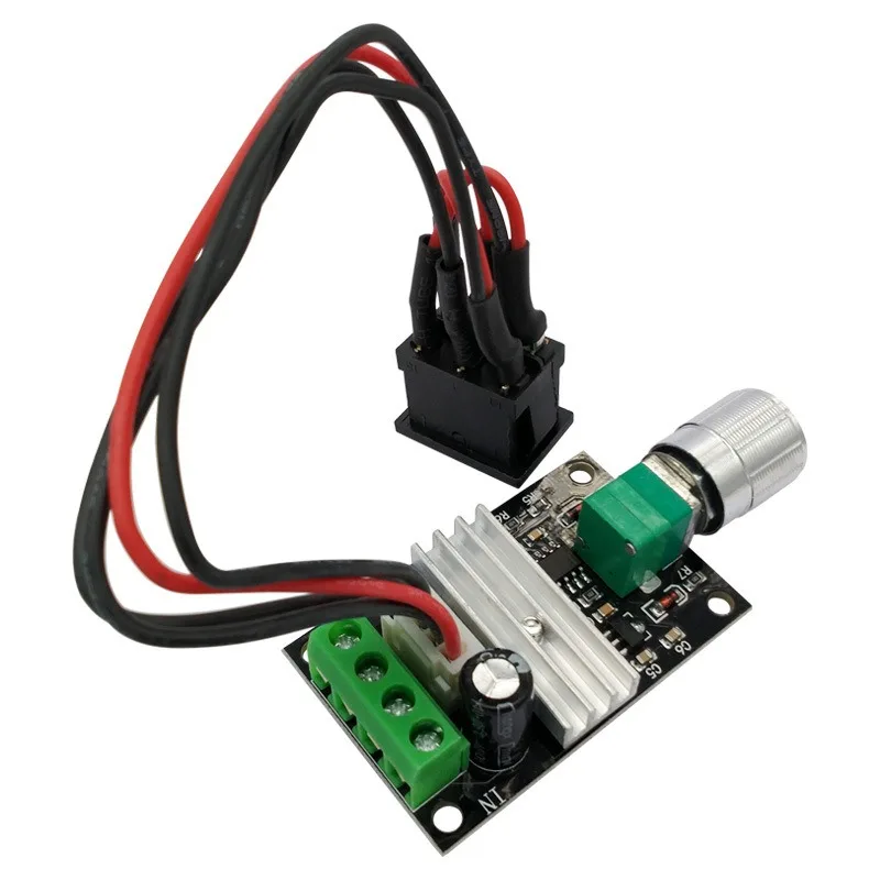 3A PWM DC Motor Drehzahlregler 6V 12V 24V 28V Vorwärts Rückwärts Schalter Motortreiber Regler mit Potentiometerschalter
