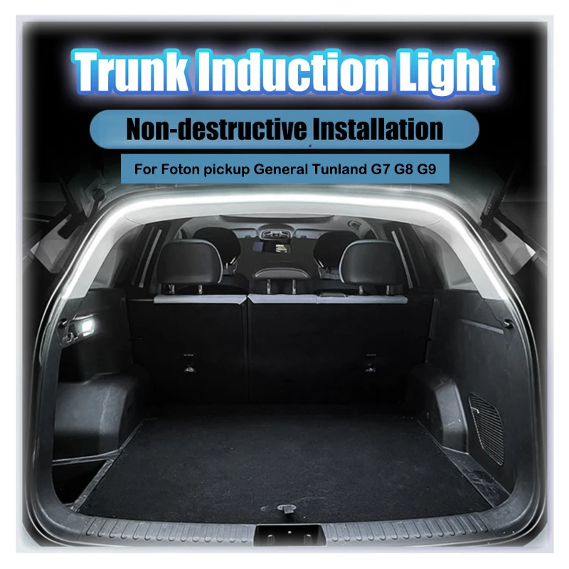 

For Foton pickup General Tunland G7 Trunk Ambient Light Strip Warm LED Hidden Install Non-Destructive Decorative Interior Light