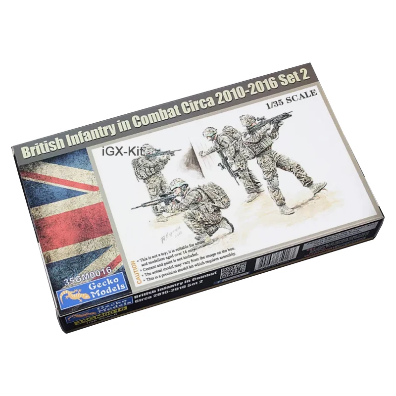 Gecko 35GM0016 1/35 British Infantry in Combat Circa 2010-2016 Set 2 Mini Figures Plastic Hobby Craft Assembly Model Kit