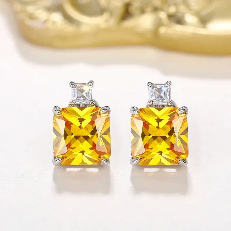 Zircon 2-piece Earring Set+necklace, Jewelry, and Headwear Design for Attending Banquets, Fashionable and Elegant Accessories