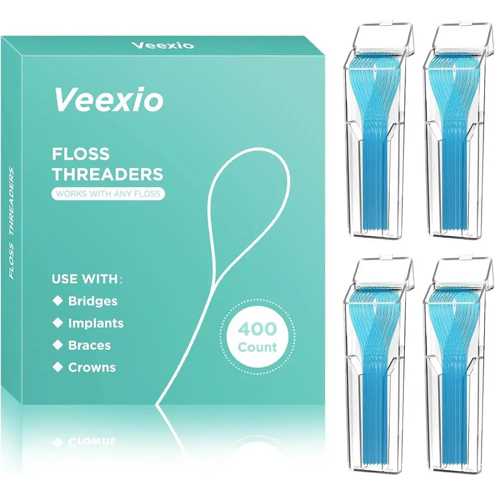 

400 Count Dental Flossers, Single Use, Suitable for Braces, Bridges, Implants, and Permanent Retainers