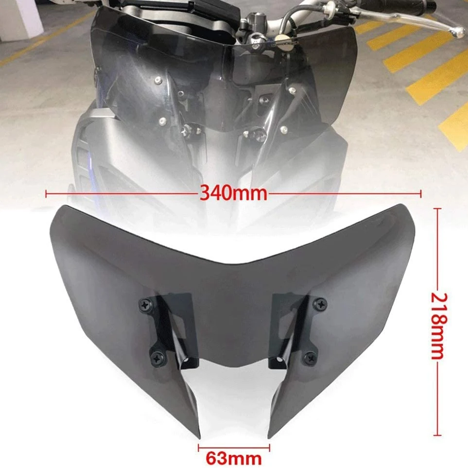 Déflecteurs de vent de couverture de pare-brise de moto pour YAMAHA MT-09/SP FZ-09 2017-2020