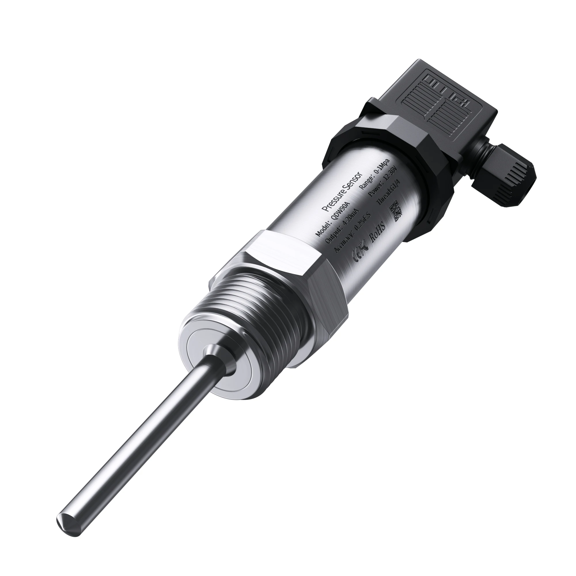 M20*1.5 Thread Temperature Signal Transmitter RS485 4-20mA 0-10V Output DC24V PT100 Temperature Sensor 0-200C 0-300C Range