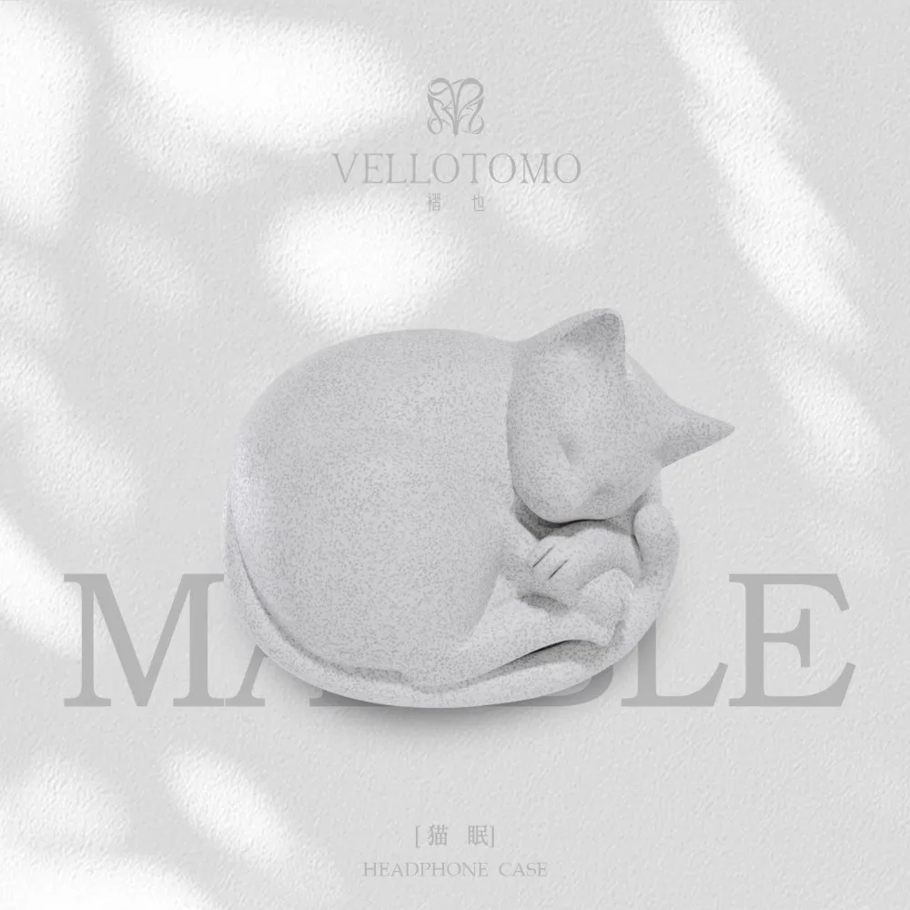 

Чехол для наушников Cat Sleep, 3D чехол для наушников с милым котом для Airpodspro, трехмерный эргономичный игровой аксессуар, пластиковый твердый корпус