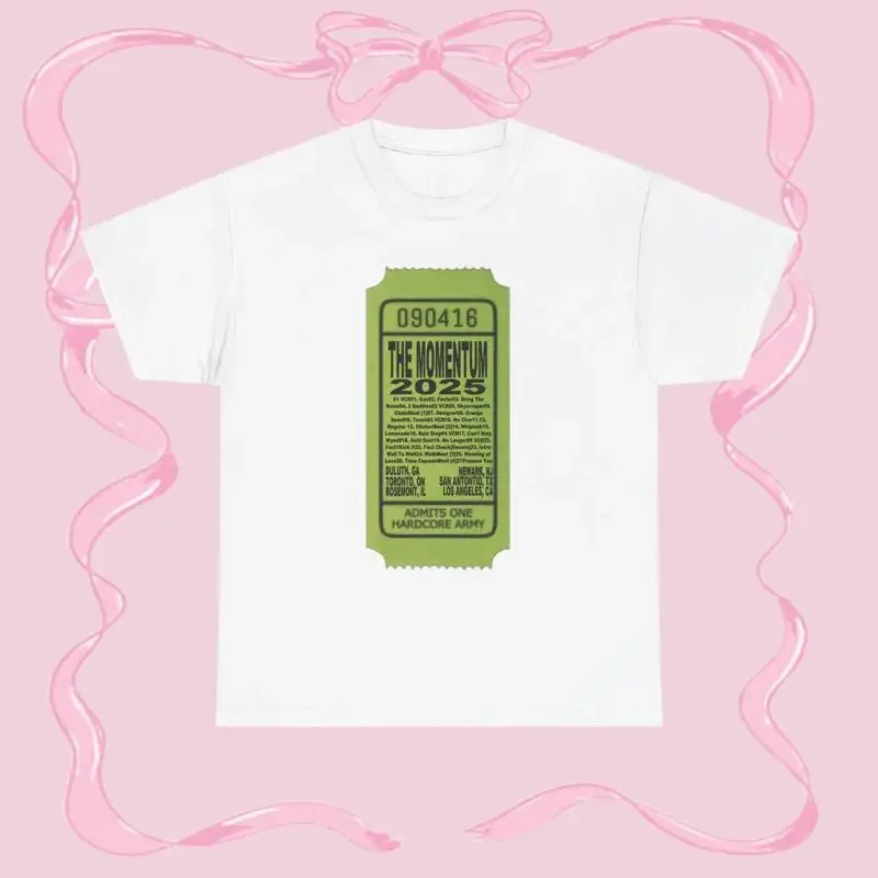 Nct 127 The Momentum 2025 Tour Camiseta de algodón pesado traje de Festival de concierto para amantes de la música ropa de calle