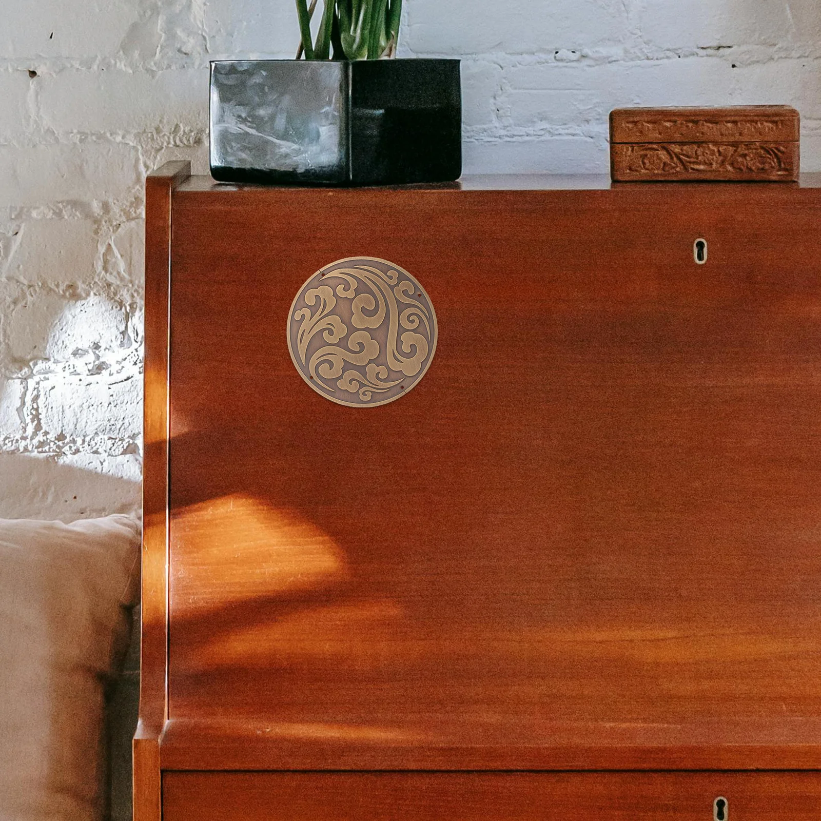 

Applique Carved Metal Decal For Furniture Door Chinese Style Applique Cabinet Diy Vintage Chinese Style Wall Decor Trim