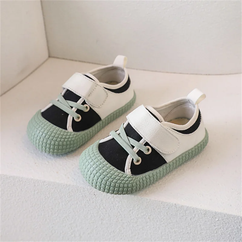 New Autumn Children Canvas Shoes Floral Rubber Sole Kids Casual Shoes Breathable Outdoor Tennis Fashion Toddler Girls Sneakers