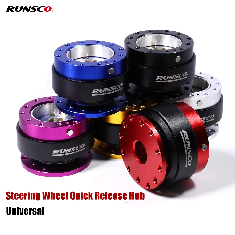 

Runsco Racing Style Steering wheel Quick Release Hub Boss Kit Wheel Hub Adapter For Drift Steering Wheel