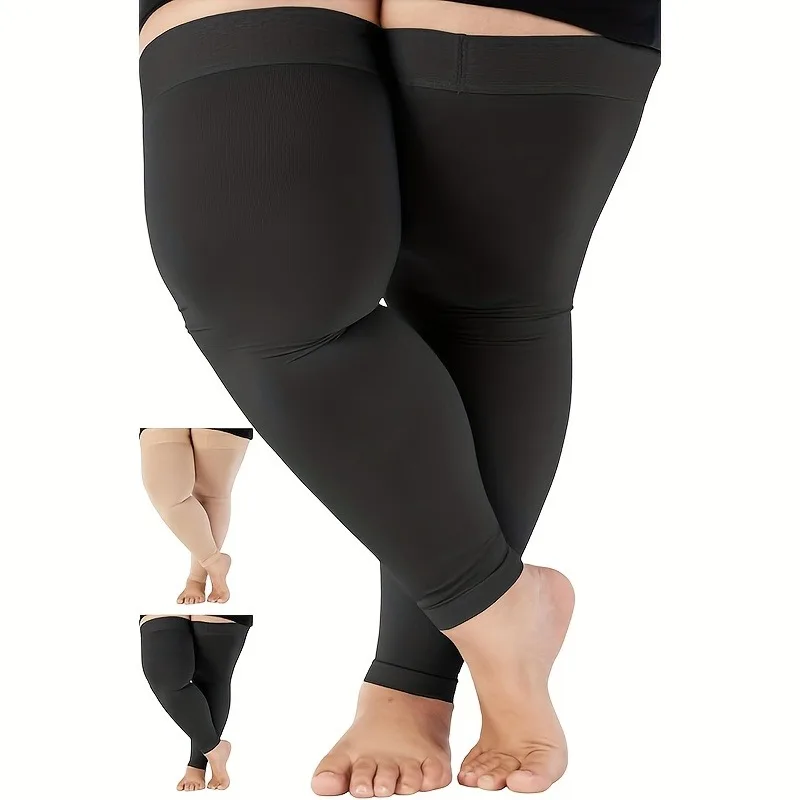 

1 Pair Oversized Sports Compression Knee-High And Three-Quarter Length Segmented Pressure Socks in Sizes 2XL to 7XL.
