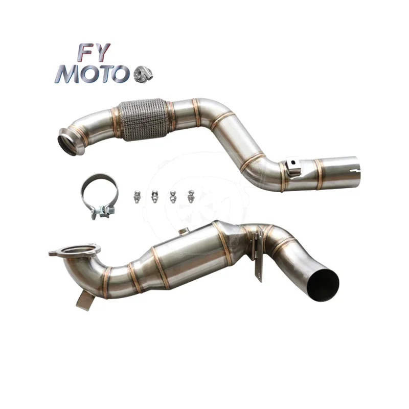 Exhaust catted Downpipe for Benz W176 C117 A180 A200 A250 CLA180 CLA200 CLA250 1.6T/2.0T 2013-2018