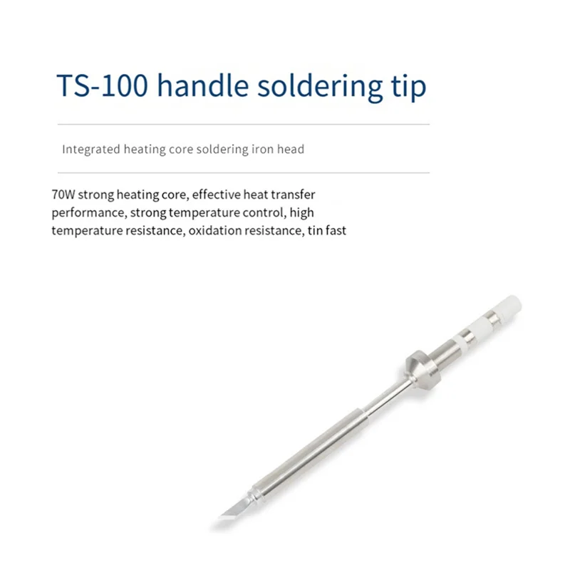 

J1UL1N TS100 Electric Soldering Iron Tip, Constant Temperature Soldering Iron Tip, Horseshoe-Shaped Soldering Iron Tip Easy To U
