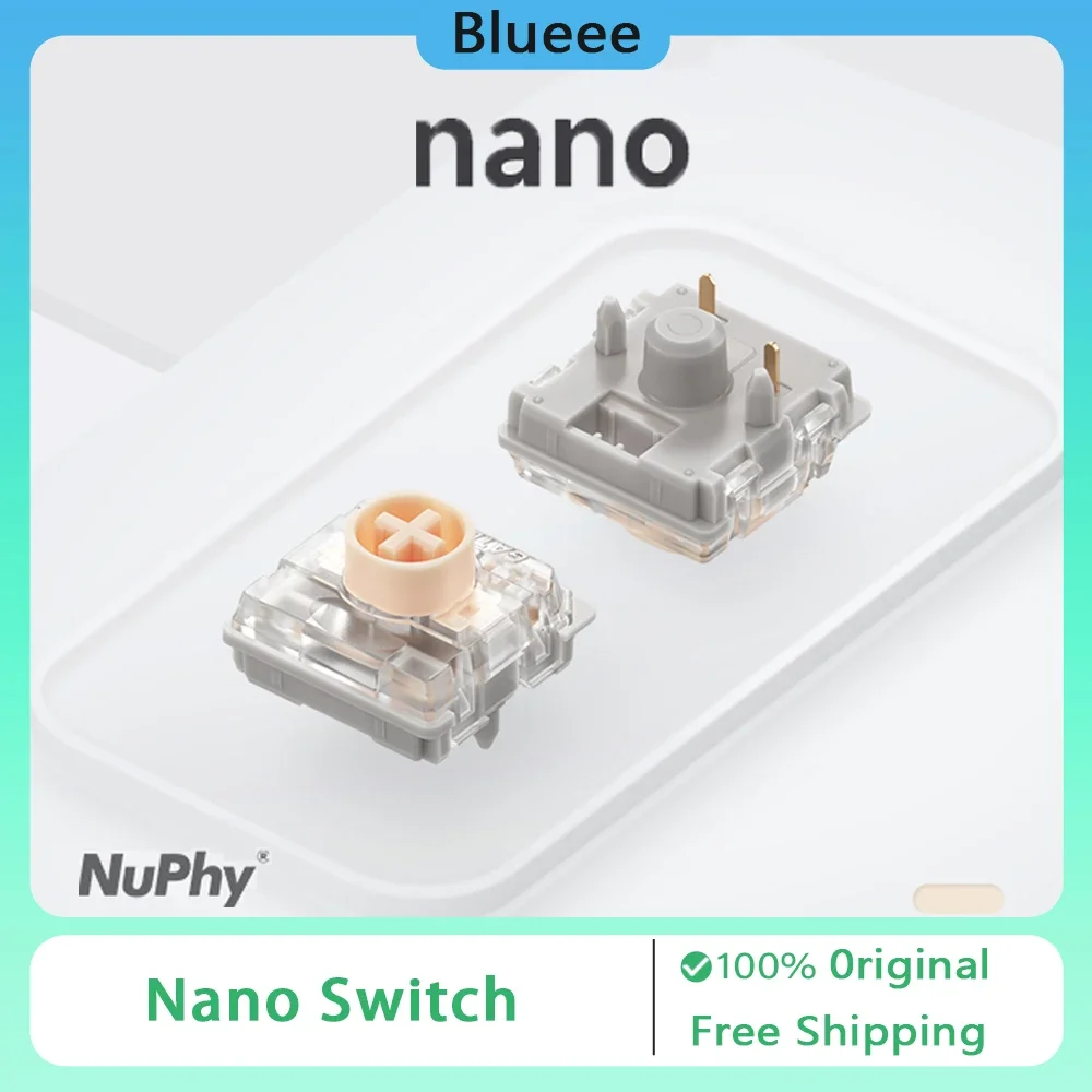 

NuPhy Nano Switch Low-profile Switch For Low Profile Silent Pink Nano Switch Customized Keyboard 36 Keys Keyboard Accessories