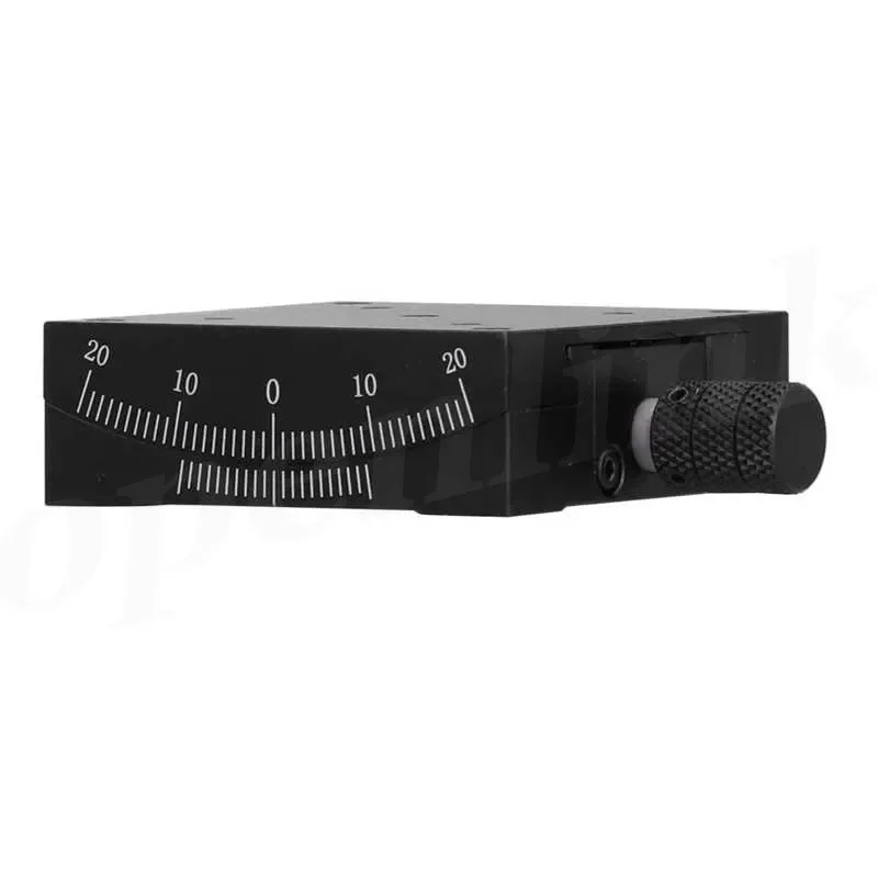 X-Axis Angle Tilt Slide Manual Radian Precision Fine-Tuning Displacement Platform Positive And Negative Adjustment Goniometer