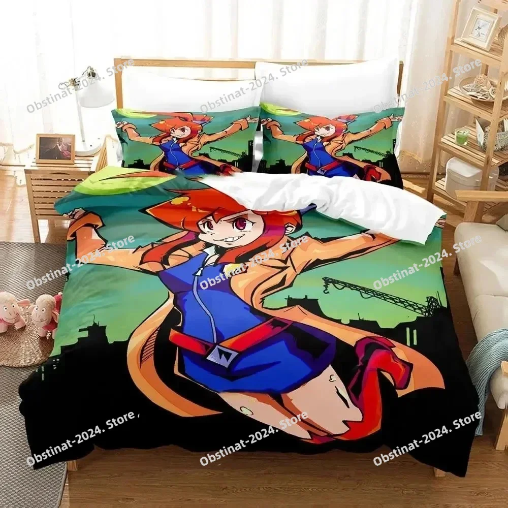 Ghost Trick Phantom Detective Bedding Set Printed Duvet Cover Pillowcase Single Double Style Queen King Size Sets