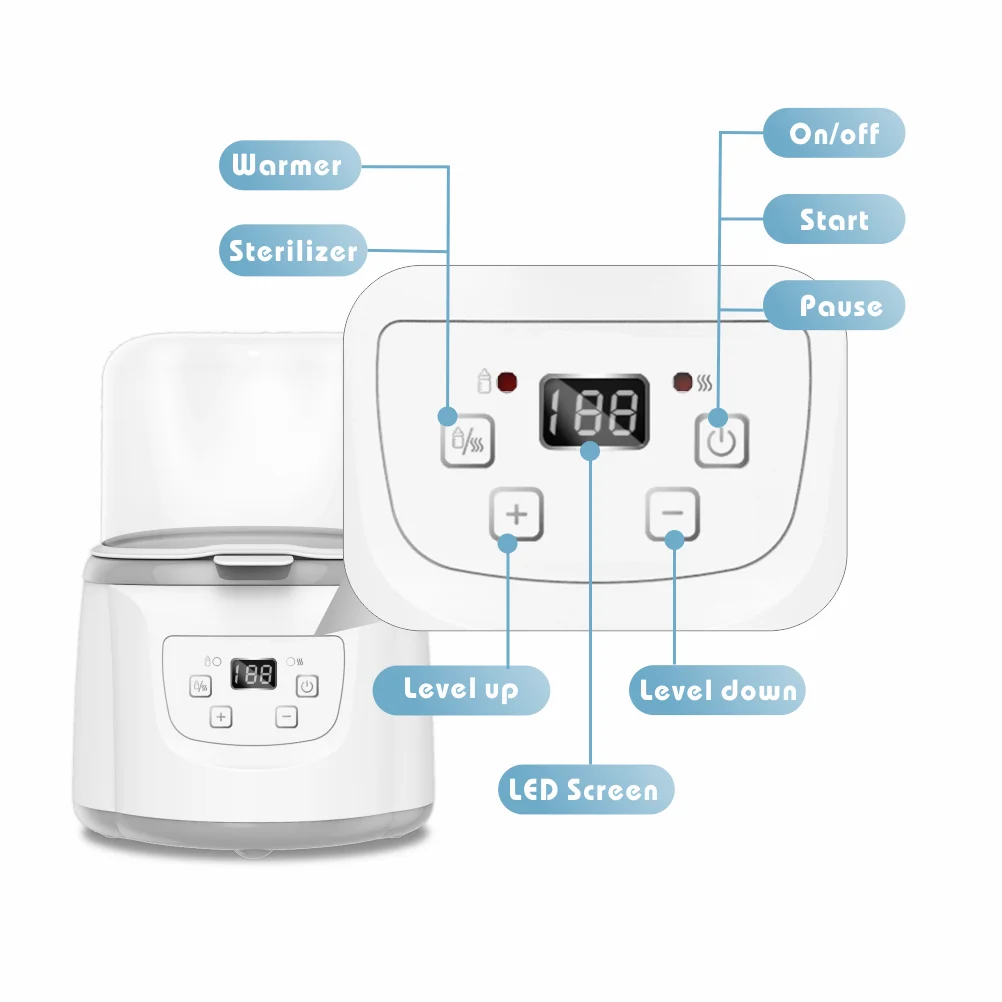 Laboratory Constant Temperature Water Bath LCD Display Thermostat Water Bath Hot Bath Pot 20-100°C With Sterilization Function