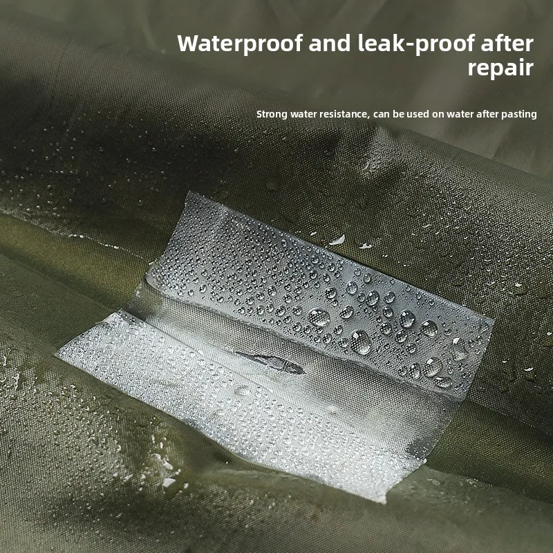 خيمة دعم إصلاح شفافة معطف واق من المطر حلقة سباحة شريط إصلاح منتج قابل للنفخ رقعة تسرب دعم إصلاح مقاوم للماء #2