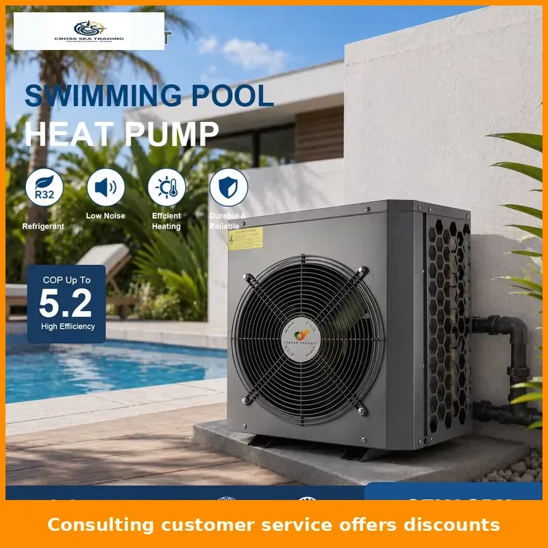 Energy-Efficient Air-Source Pool Heat Pump with WiFi Control and Intelligent Temperature Management for Pool and Spa Heating