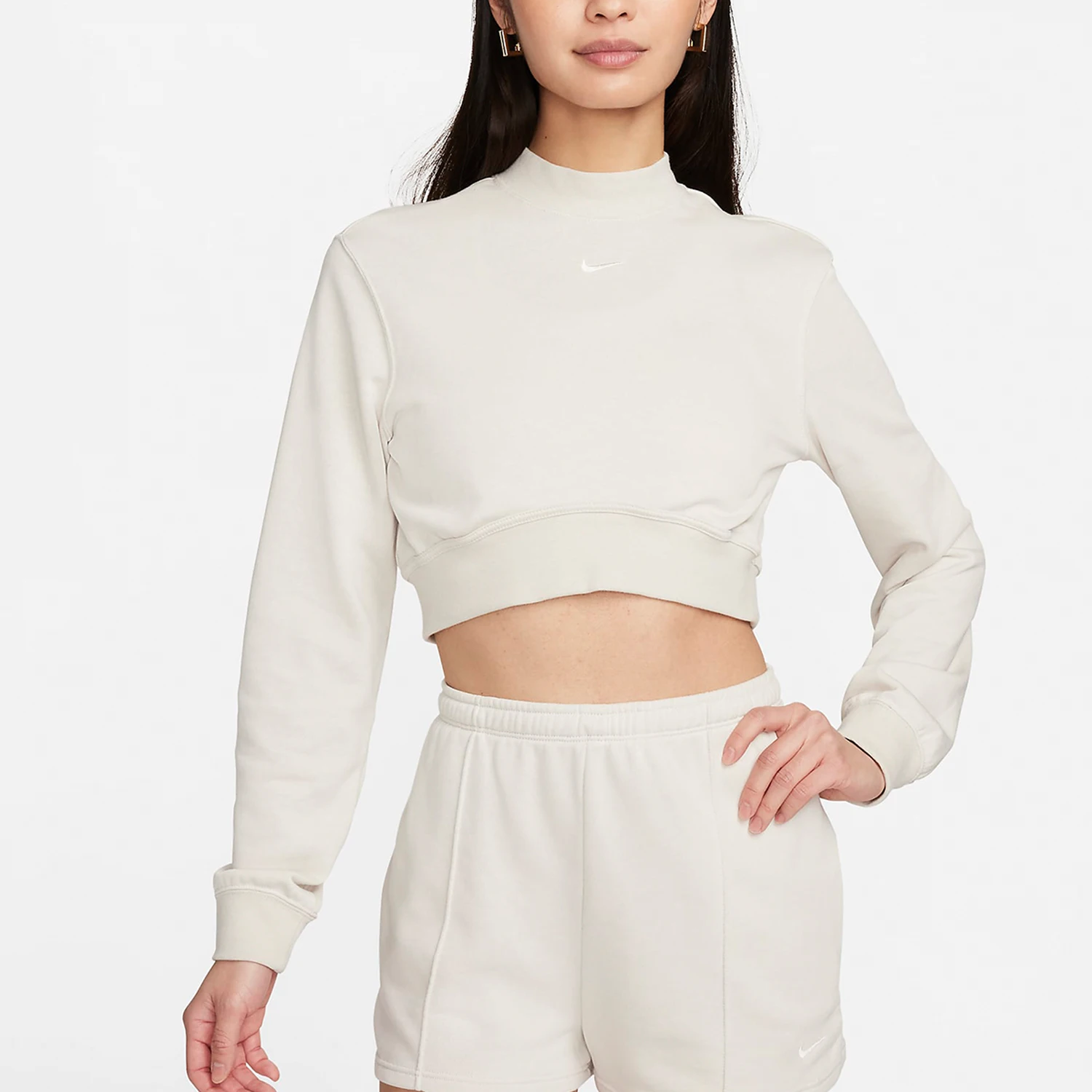 

Nike Official Spring New Women's Knitted Casual Short Hoodie FN2477-104