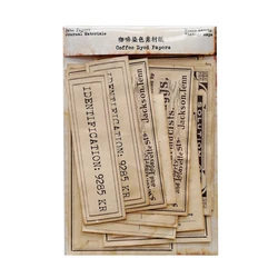 Handmade Coffee Paper Dyeing Craft Paper Travel Journal Notes Material Card Scrapbooking Craft Diary Album Decorative