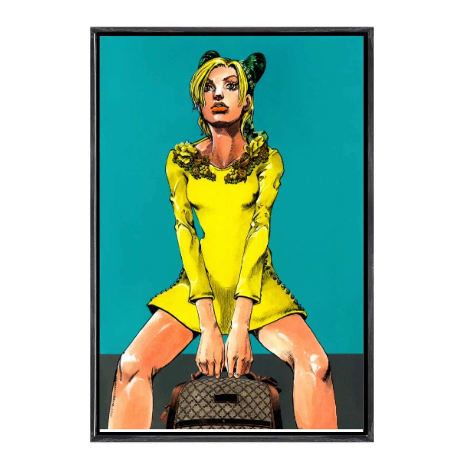 

Японская манга «Невероятные приключения Джоджо», многоразмерный холст, постер в двойной рамке, настенное искусство, домашний декор, домашний декор