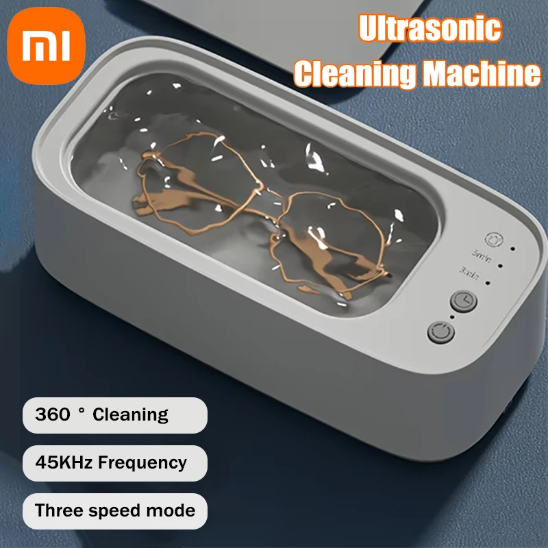 Xiaomi-limpiamiento ultrasónico de gafas, máquina limpiadora de joyas con ultrasonido de 45KHZ, baño de limpieza ultrasónico de alta frecuencia para joyería