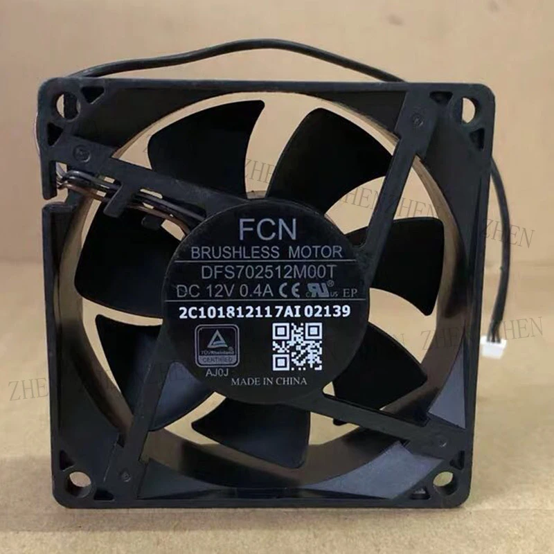 S New for FCN DFS702512M00T DC12V 0.4A 3 pin projector cooling fan#QW