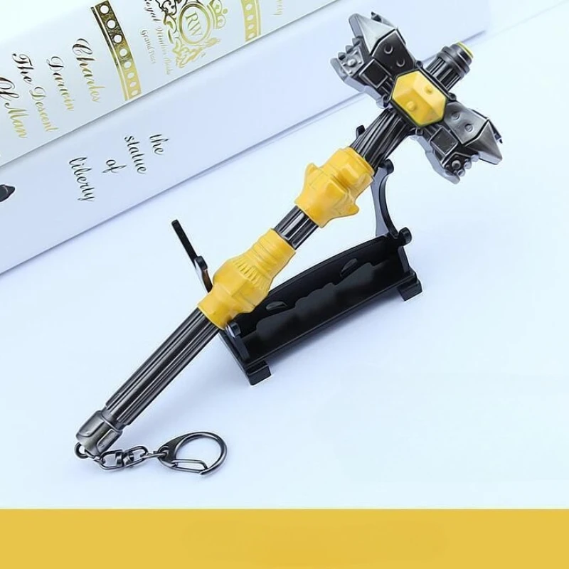 18cm/7,09in o último cavaleiro martelo armas modelo brinquedo ornamentos coleções exibição de mesa presentes de aniversário para menino prop bobbies