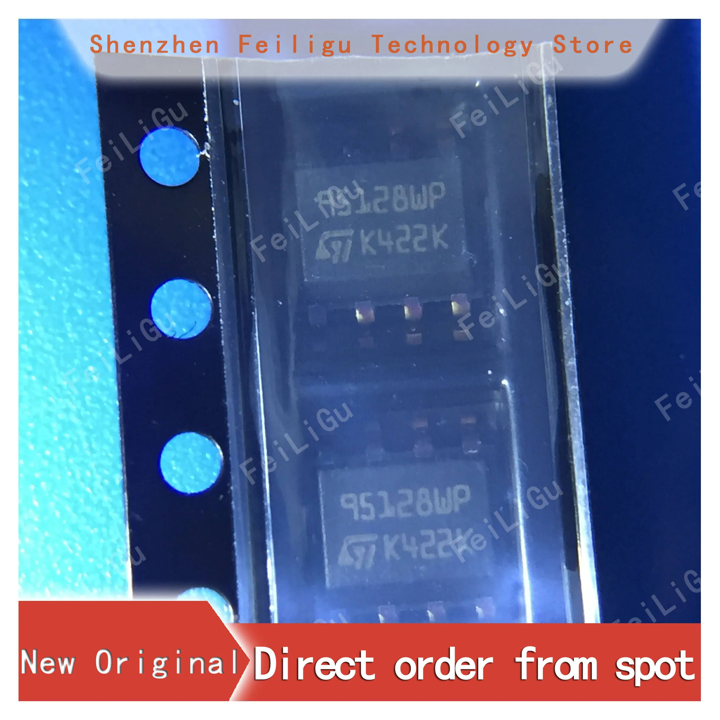 

10/30/50/100Pieces 100% (New) Original M95128-WMN6TP Screen Printing:95128WP Package:SOP8 EEPROM Memory 128Kb SPI Chip