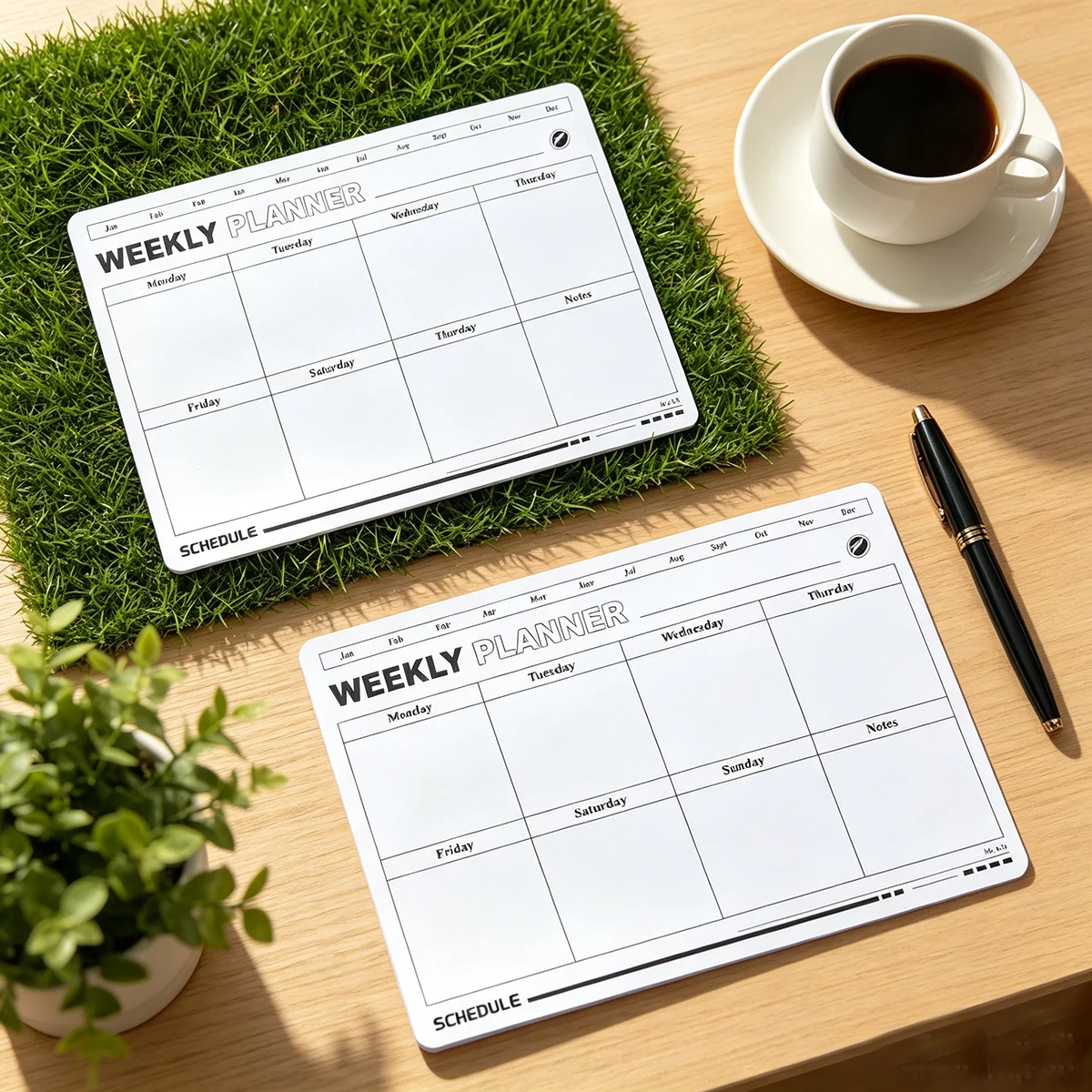 Reusable Magnetic Fridge Whiteboard | Erasable To-Do & Grocery Dual List for Family & Office Daily Planning